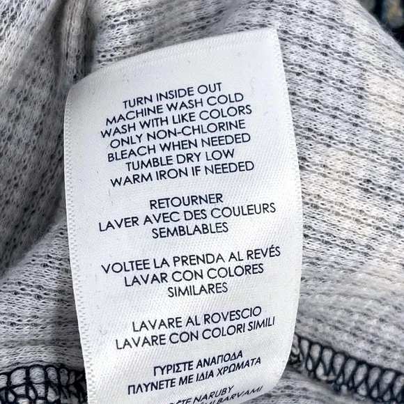 Chaps Cowl Neck Pullover Women's Blue Floral Size Large - Picture 5 of 8